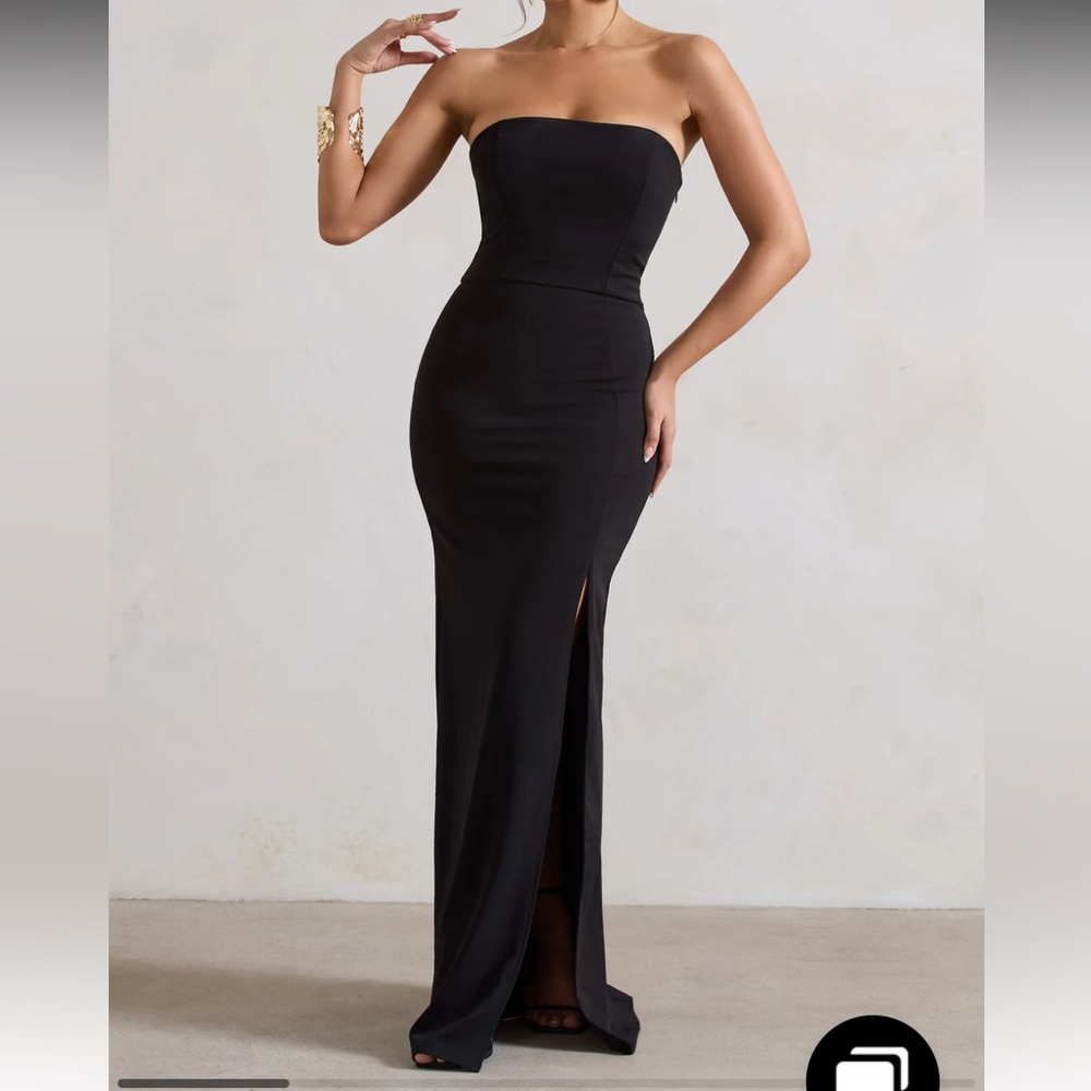 Chic Strapless Black Dress